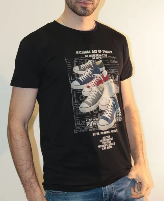 CAMISETA ORIGINAL HOMBRE LOWCOSTMANIA 5416 NEGRO