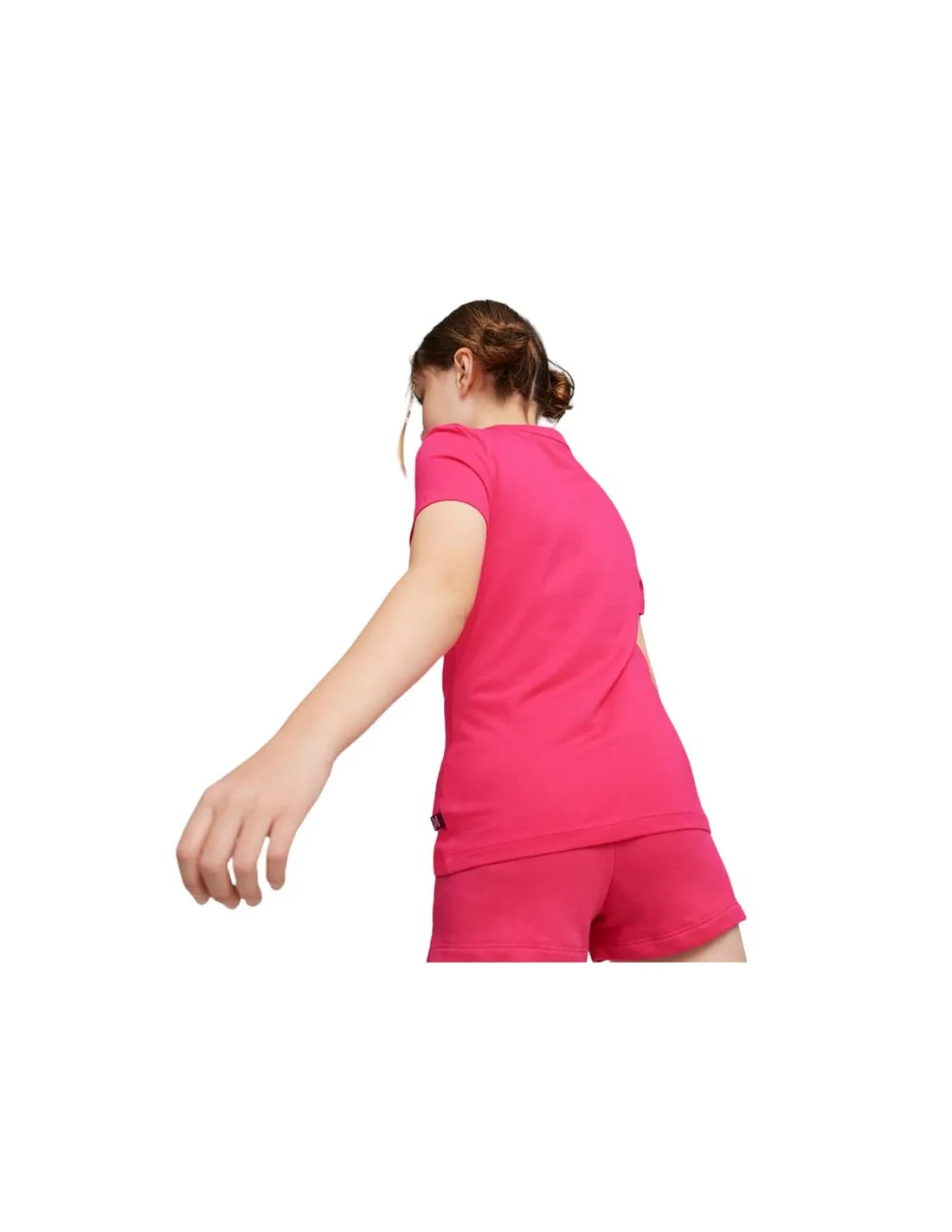 Camiseta Puma Essentials+ Infantil Rosa