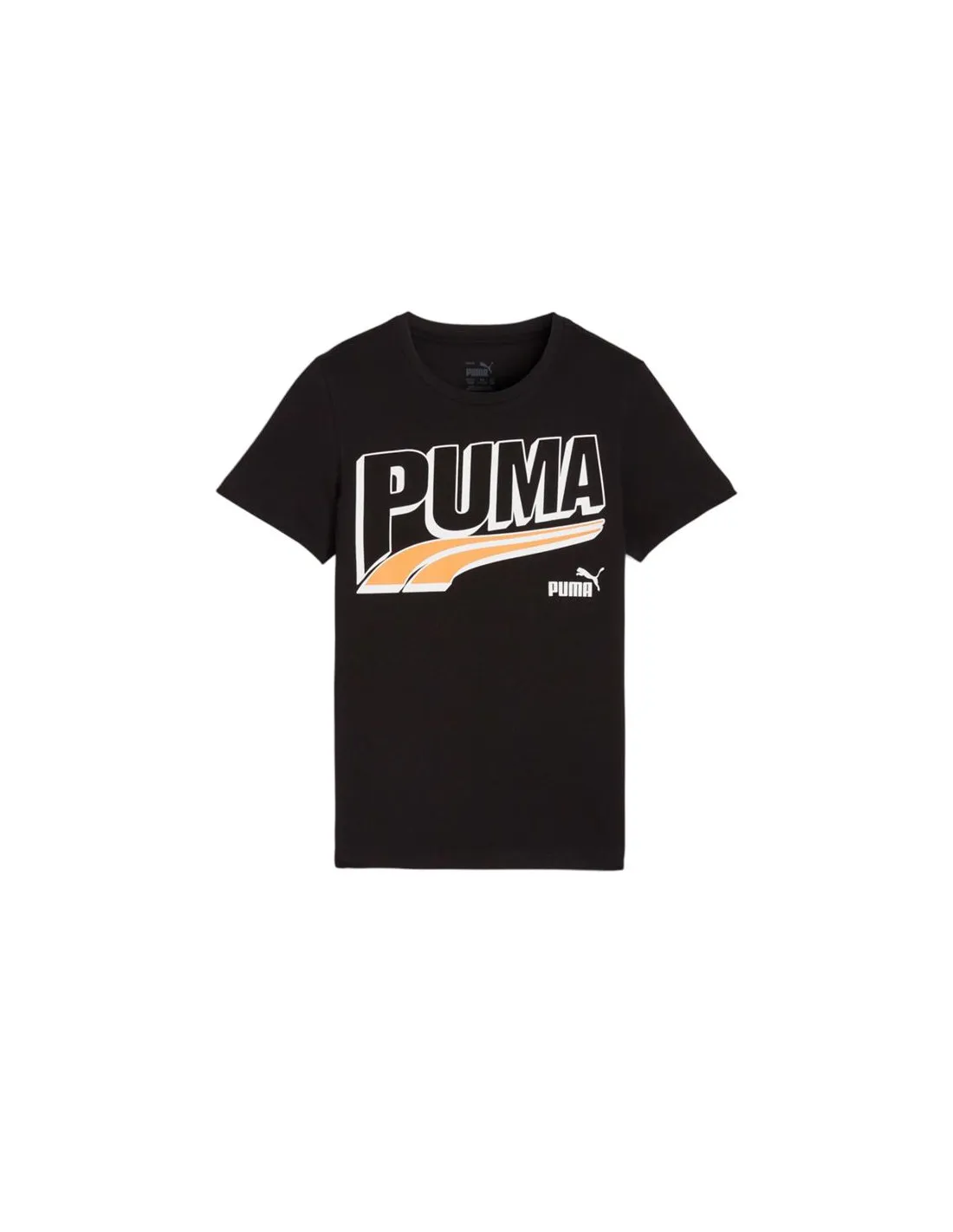 Camiseta Puma Essentials+ MID 90s Graphic Negro Infantil