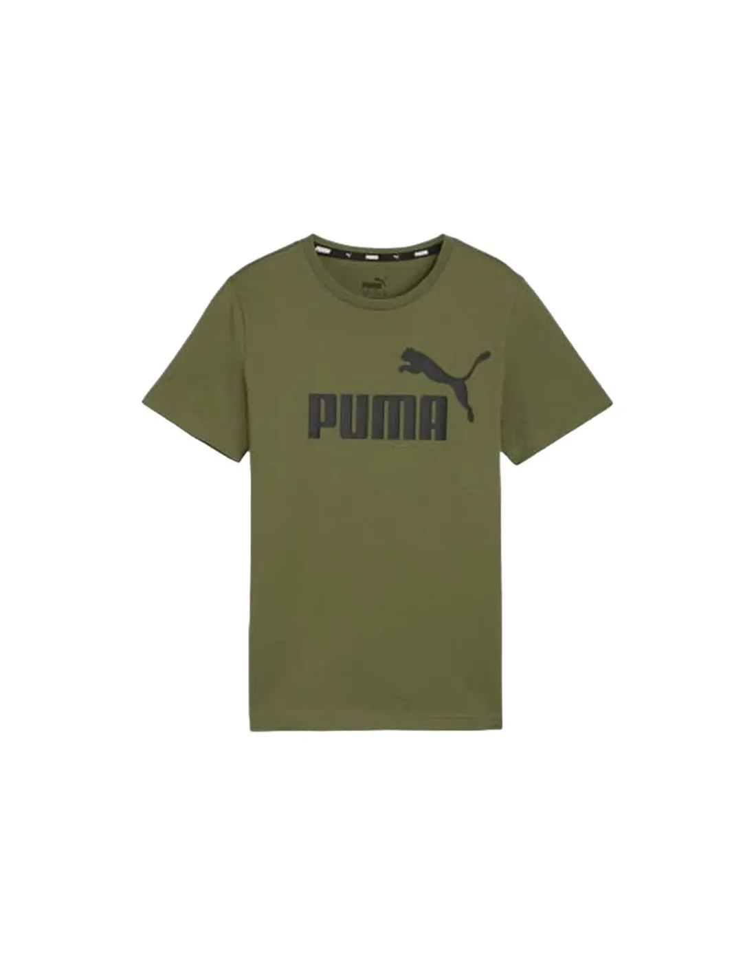 Camiseta Puma Essentials Verde Oliva Infantil