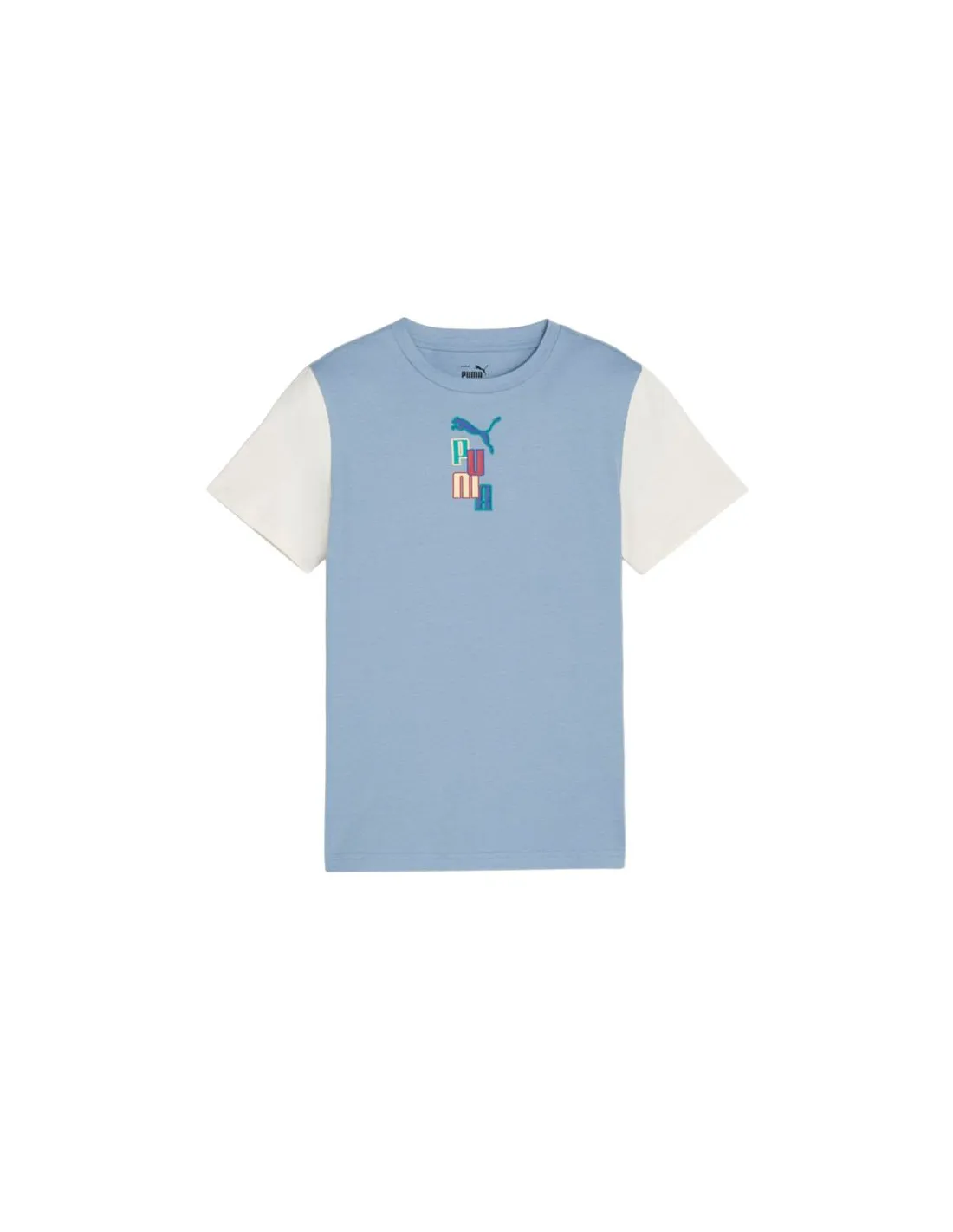 Camiseta Puma READY ET BETTER Azul Infantil
