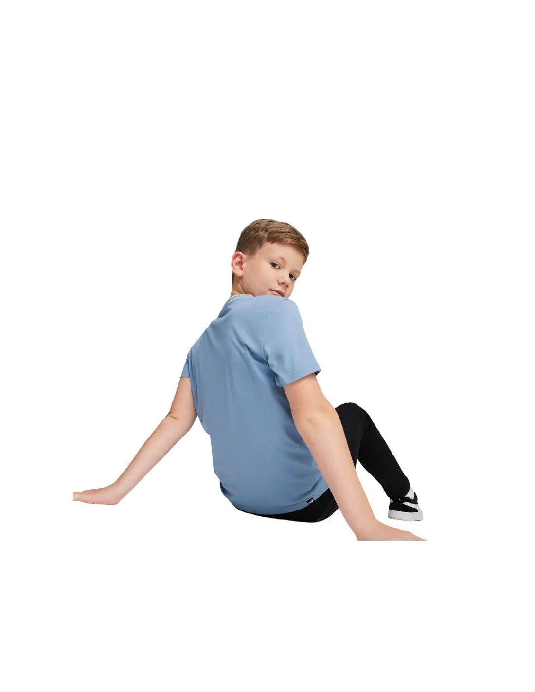 Camiseta Puma Squad B Azul Infantil