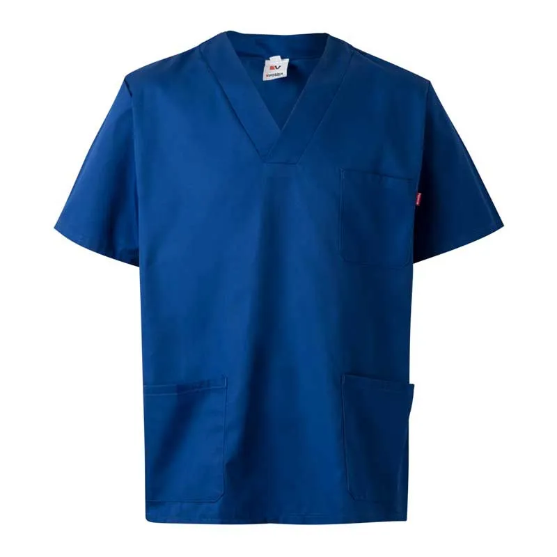CAMISOLA PIJAMA SANITARIA COLOR AZUL ULTRAMAR  VELILLA