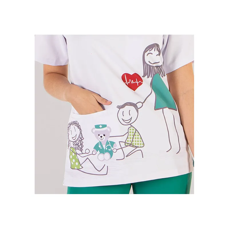 CAMISOLA SANIDAD ADA DIBUJOS APRENDIENDO  GARY'S