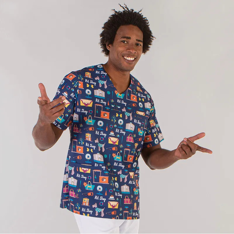 CAMISOLA SANITARIA PARA VETERINARIO UNISEX ADA PET SHOP  GARY'S