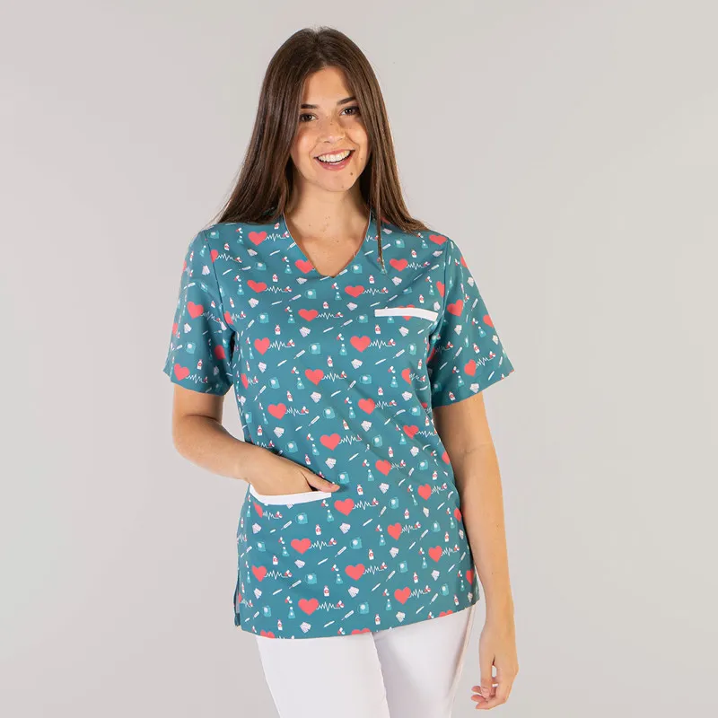 CAMISOLA SANITARIA UNISEX ADA CORAZóN GARY'S