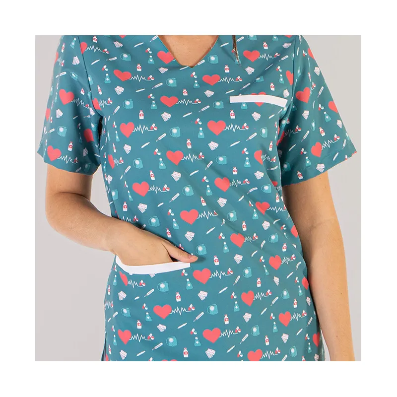 CAMISOLA SANITARIA UNISEX ADA CORAZóN GARY'S