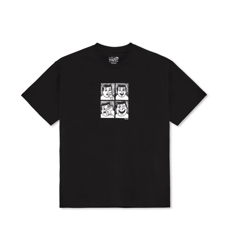 CAMISTA POLAR SKATE CO.  PUNCH TEE BLACK