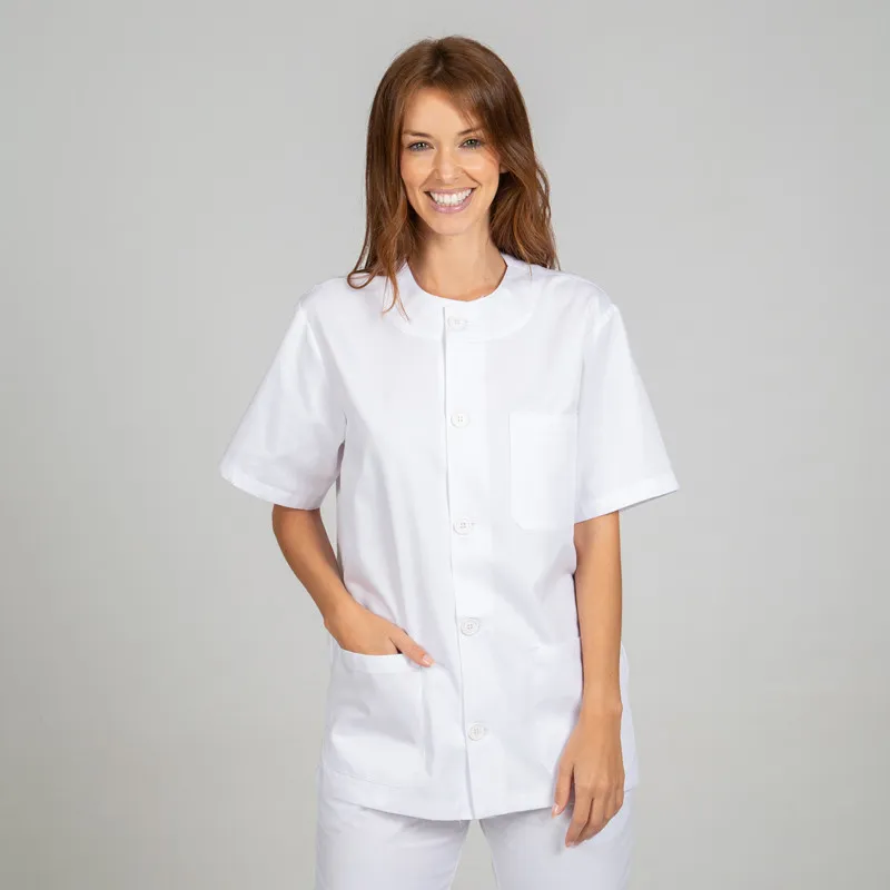 CASACA UNISEX BLANCA ABOTONADA UNISEX  GARY'S