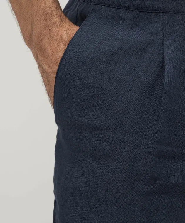 Cashmere&Whiskey Blue linen pants