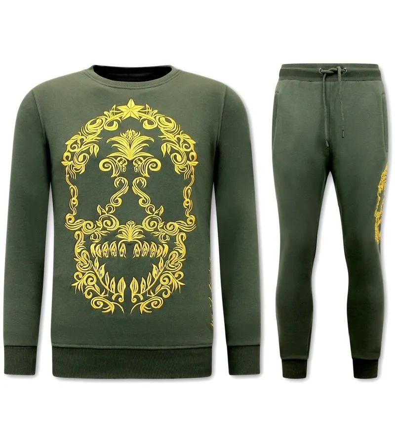 CHANDAL HOMBRE BARATOS ONLINE SKULL EMBROIDERY  116510G  VERDE