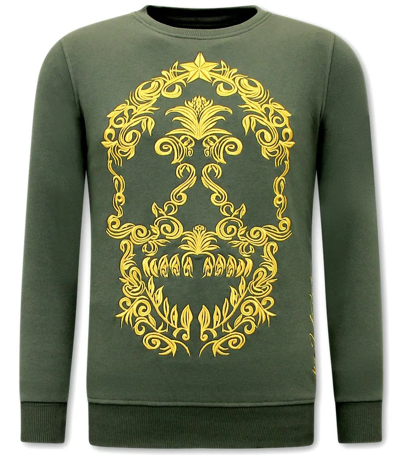 CHANDAL HOMBRE BARATOS ONLINE SKULL EMBROIDERY  116510G  VERDE