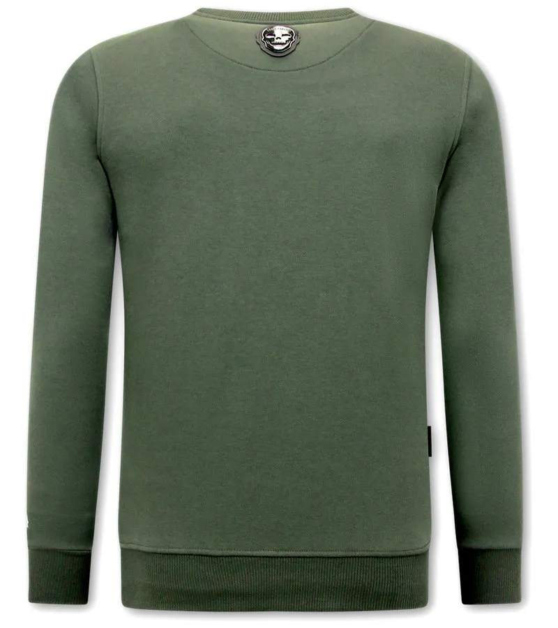 CHANDAL HOMBRE BARATOS ONLINE SKULL EMBROIDERY  116510G  VERDE