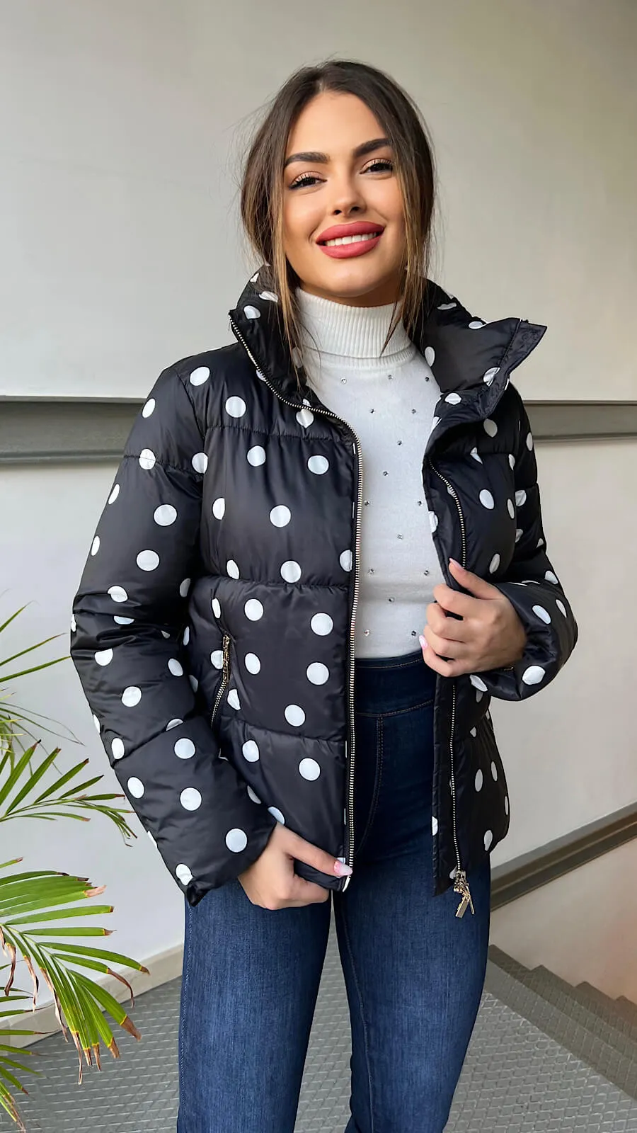 Chaqueta Acolchada Puntos