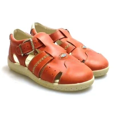 CHIQUITINSandalia cerrada niño hebilla rojo Outlet
