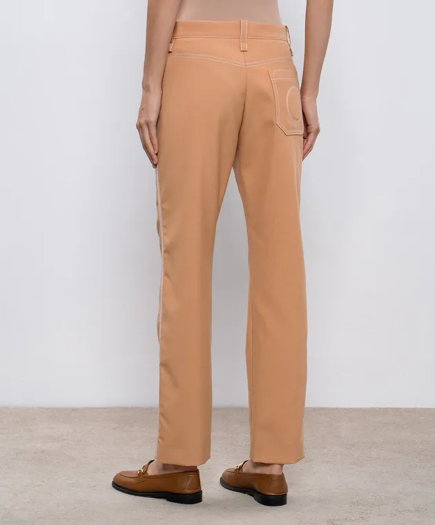 Chloe Beige pants with wool