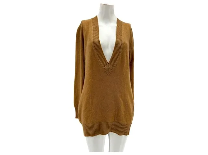 Chloé Camiseta de punto CHLOE.Cachemira S internacional Camello 