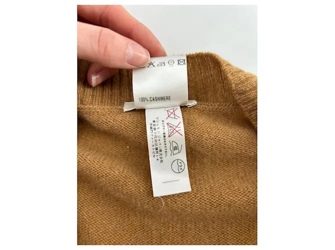 Chloé Camiseta de punto CHLOE.Cachemira S internacional Camello 