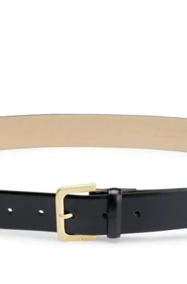 Cinturón de piel italiana con hebilla grabada