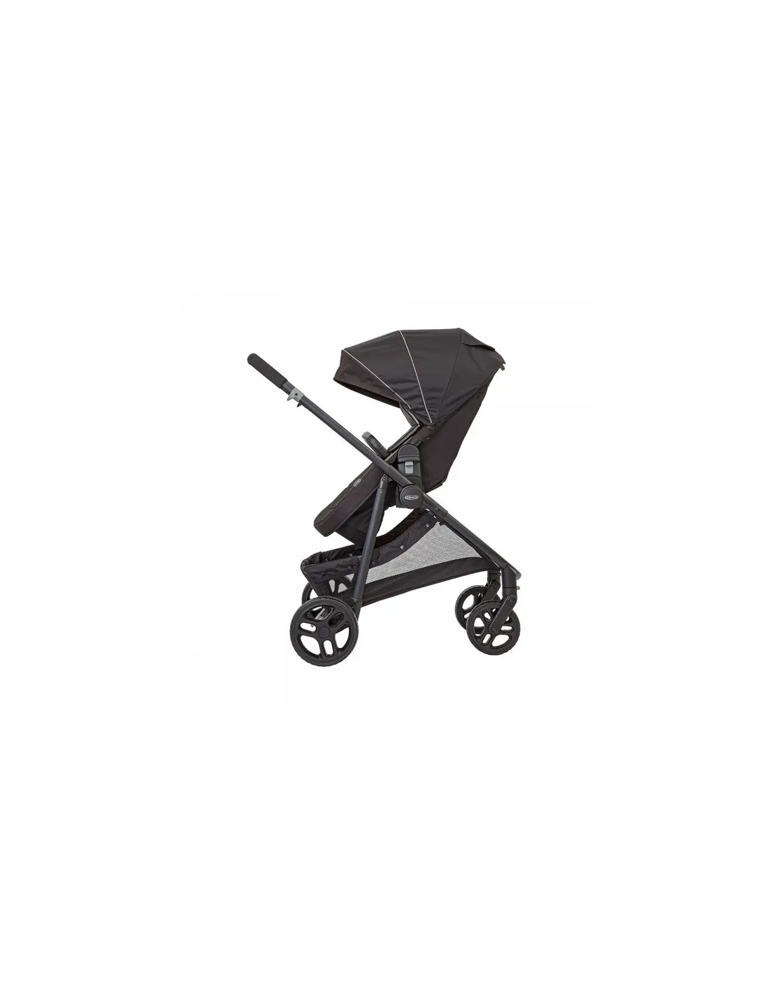 Coche de bebé tres piezas Transform 2 en 1 negro de Baby Graco