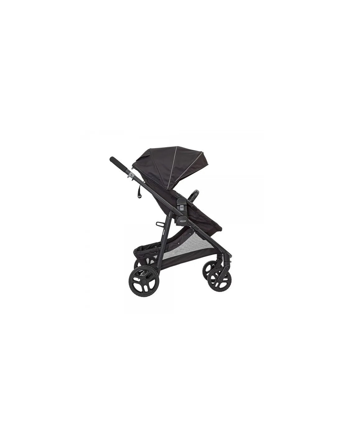 Coche de bebé tres piezas Transform 2 en 1 negro de Baby Graco