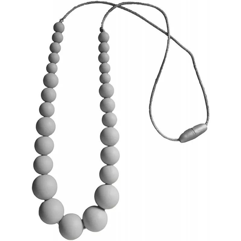 Collar de lactancia redondeado gris oscuro