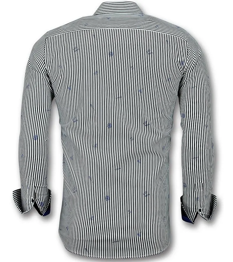 COMPRAR CAMISAS HOMBRE ONLINE  CAMISA A RAYAS  3026  BLANCO
