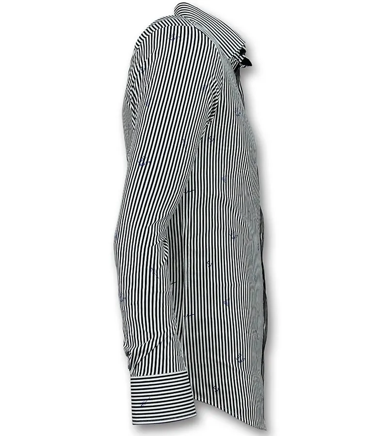 COMPRAR CAMISAS HOMBRE ONLINE  CAMISA A RAYAS  3026  BLANCO