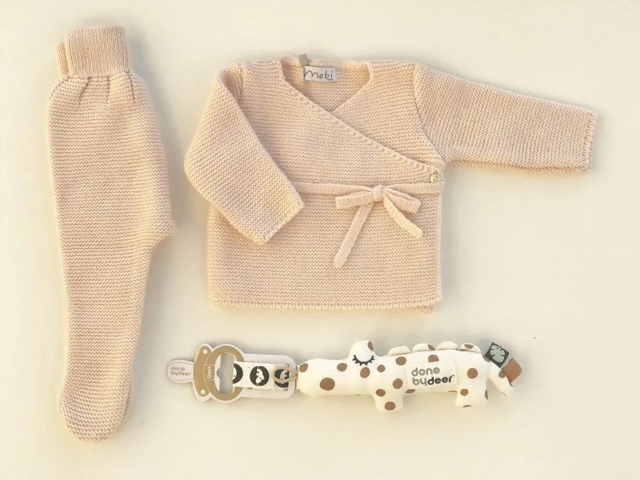 Conjunto de bebé Recién Nacido Polaina Rosa