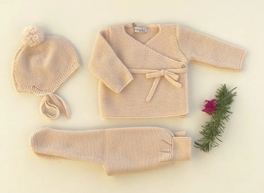 Conjunto de bebé Recién Nacido Polaina Rosa