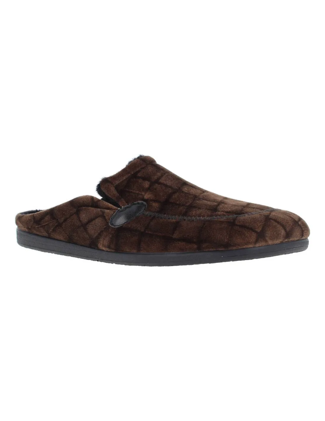 COSTA  ZAPATILLAS CASA ZUECO CUADROS MARRóN