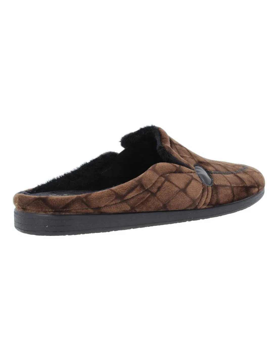 COSTA  ZAPATILLAS CASA ZUECO CUADROS MARRóN