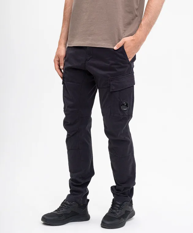 C.P. Company Gray logo cargo pants