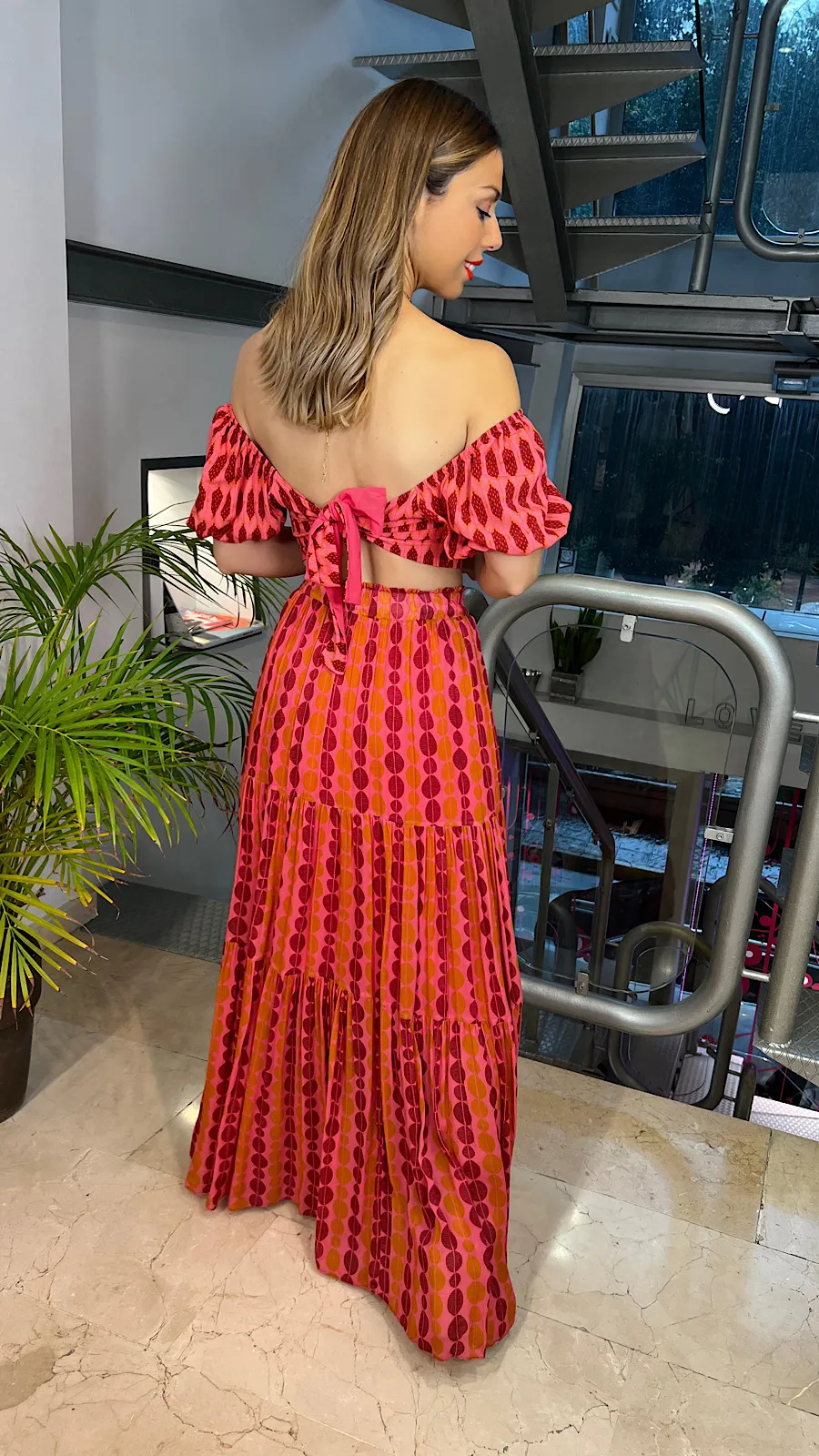 Crop Top Lazo Espalda(Se Vende En Conjunto)