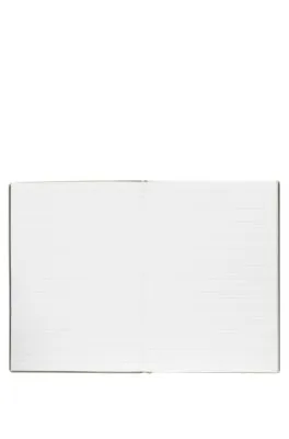 Cuaderno A5 de piel sintética granulada caqui