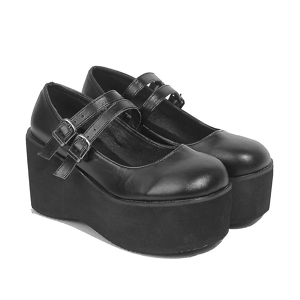 CUTE MARY JANES PUMPS PLATFORM WEDGES SHOES FOR ADULTS  WOMEN