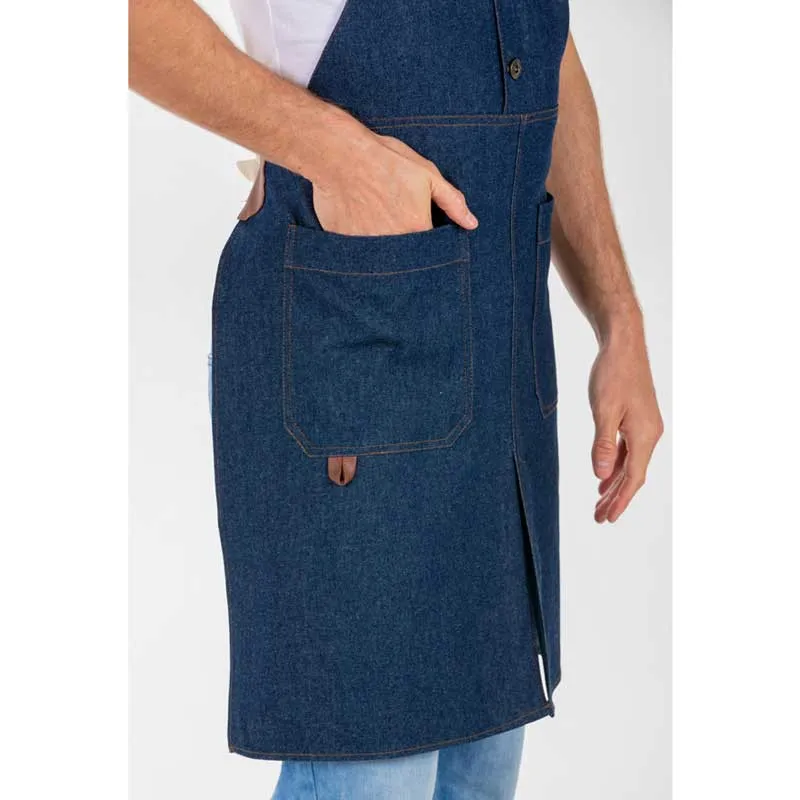 DELANTAL CHALECO TEJANO AZUL  DYNEKE