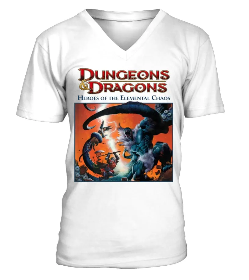 DND4TH1.026WT. SUPPLEMENT  PLAYER'S OPTION, HEROES OF THE ELEMENTAL CHAOS CAMISETA CUELLO EN V UNISEX