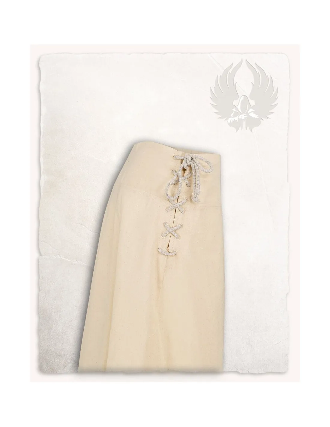 Falda medieval Nelly algodón en crema