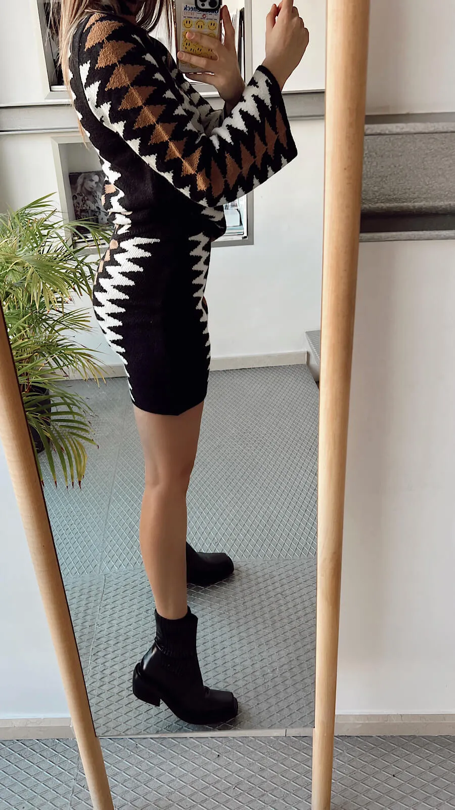 Falda Étnica Punto(Se Vende En Conjunto)