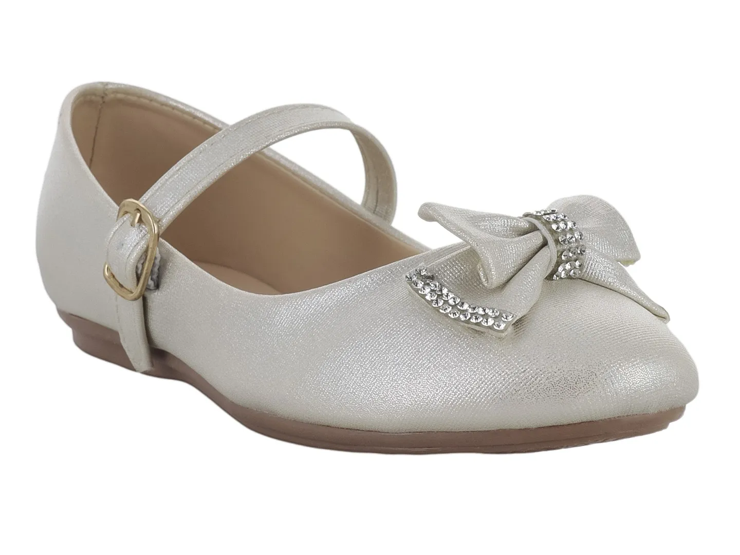 Flats Genesis Italia Dorado Para Niña