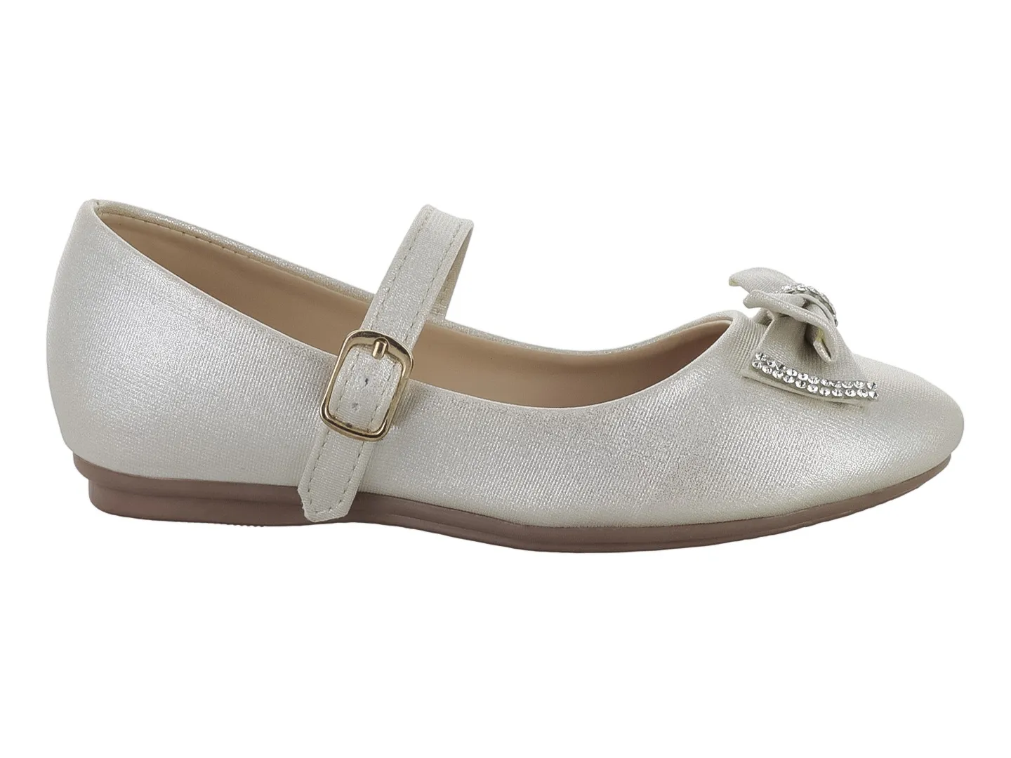 Flats Genesis Italia Dorado Para Niña