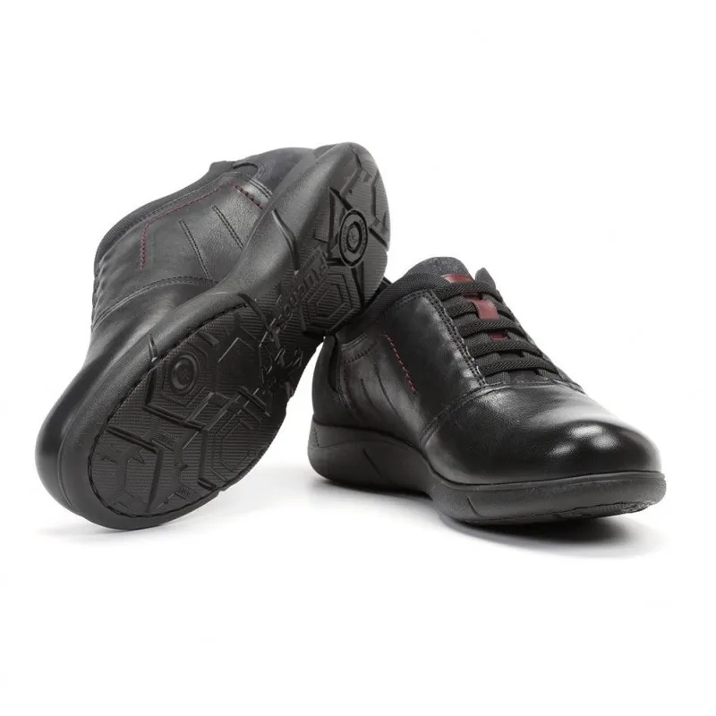 FLUCHOS Nolan F1062 Negro. Zapato Sport cordones hombre