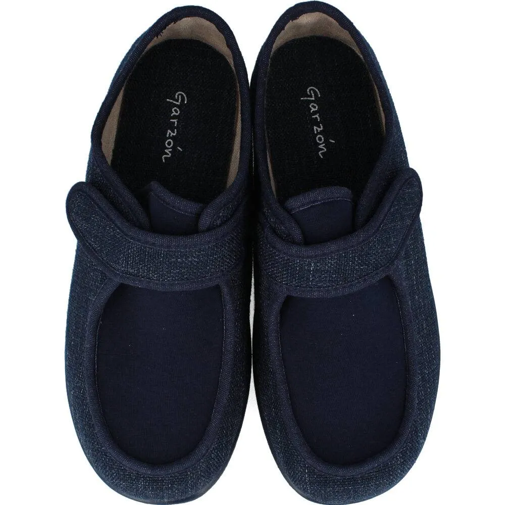 GARZóN  ZAPATILLAS CASA ANCHO ESPECIAL HOMBRE MARINO