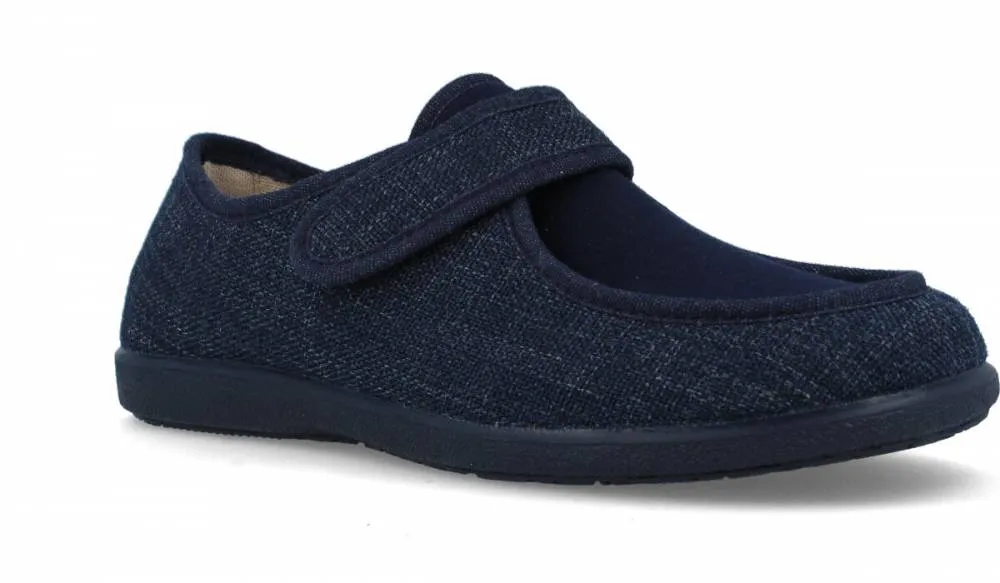 GARZóN  ZAPATILLAS CASA ANCHO ESPECIAL HOMBRE MARINO