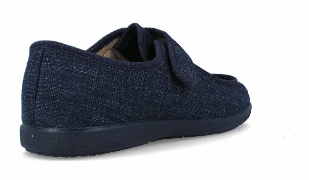 GARZóN  ZAPATILLAS CASA ANCHO ESPECIAL HOMBRE MARINO