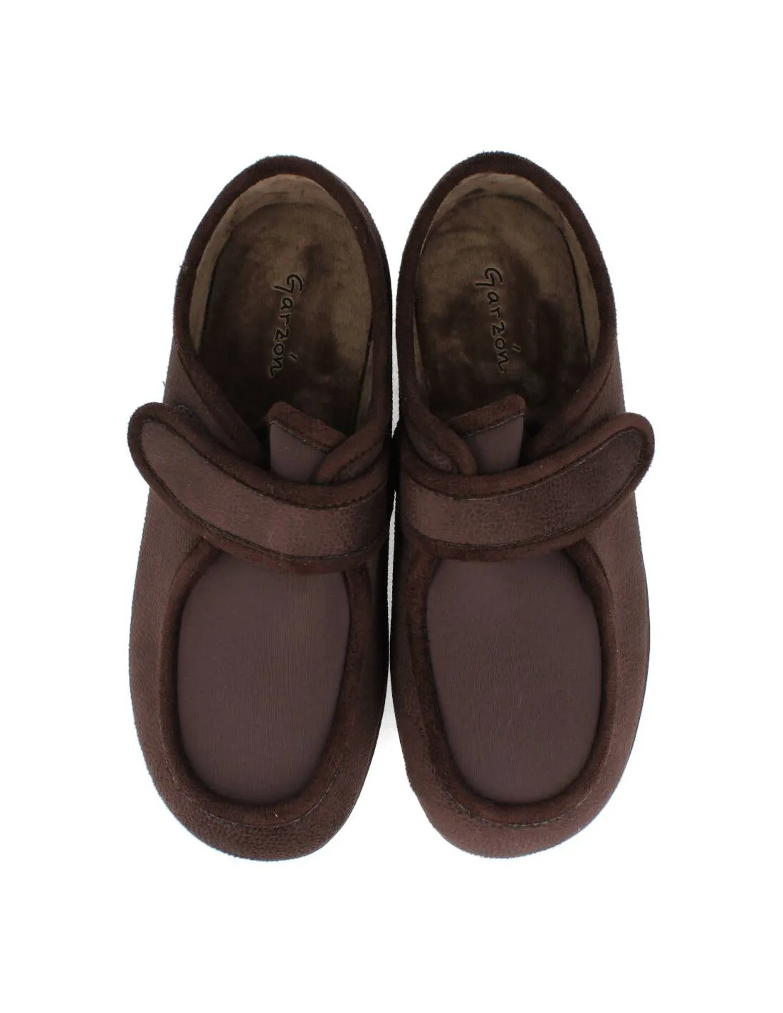 GARZóN  ZAPATILLAS CASA ANCHO ESPECIAL HOMBRE MARRóN