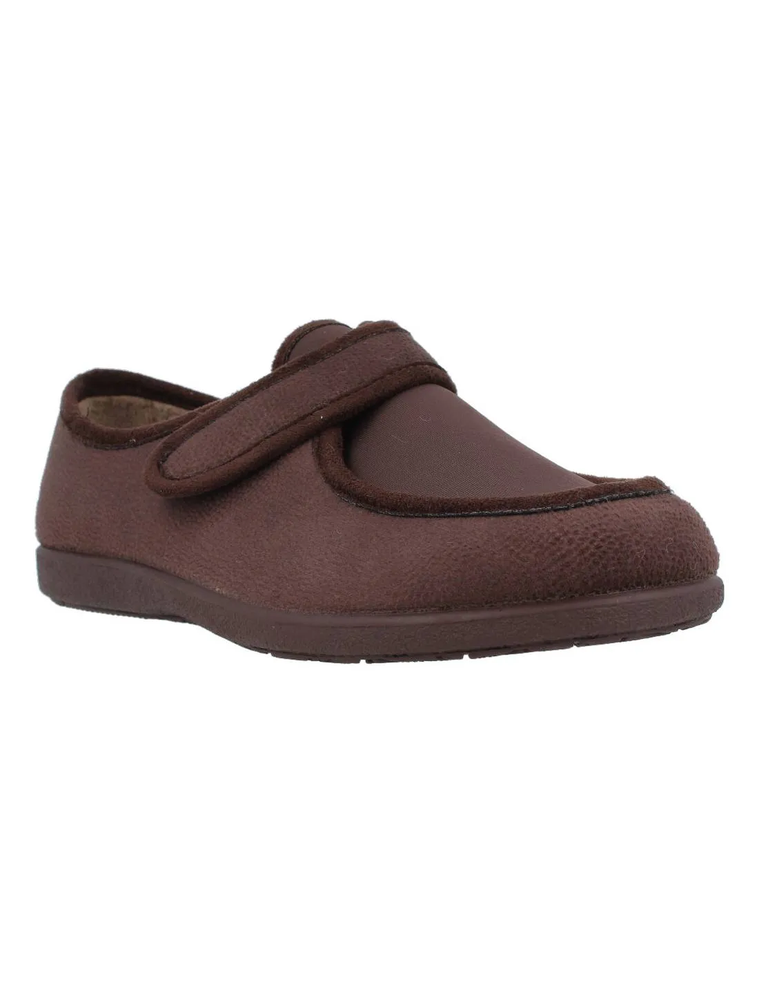 GARZóN  ZAPATILLAS CASA ANCHO ESPECIAL HOMBRE MARRóN