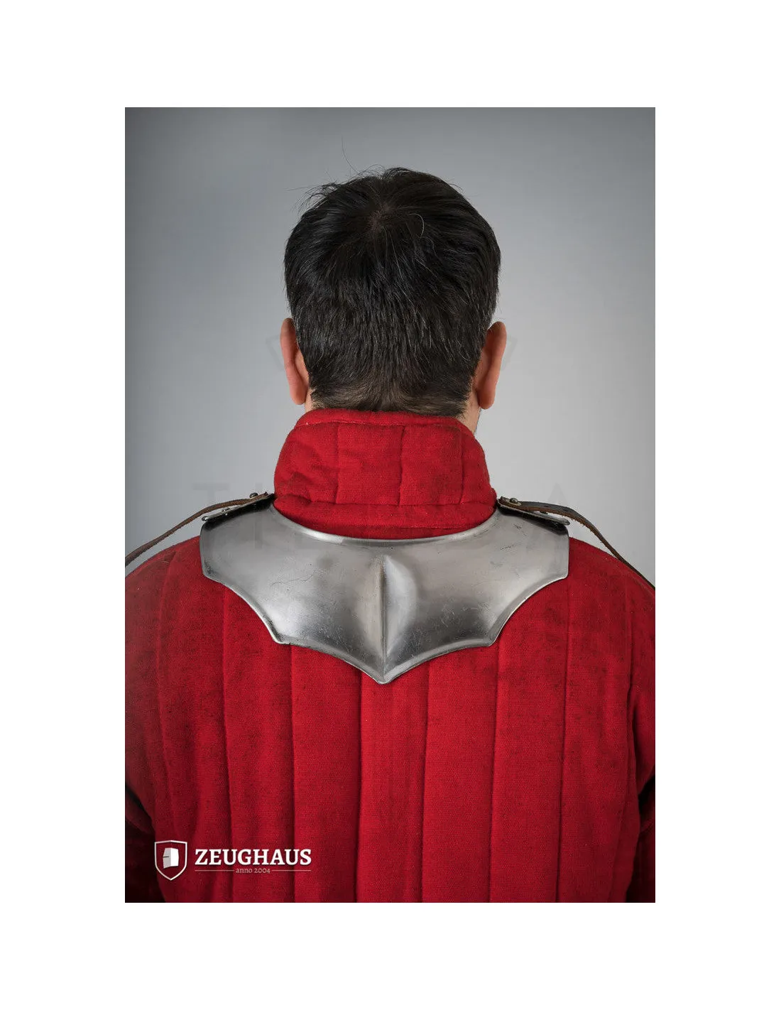Gorjal medieval Avenger en acero pulido