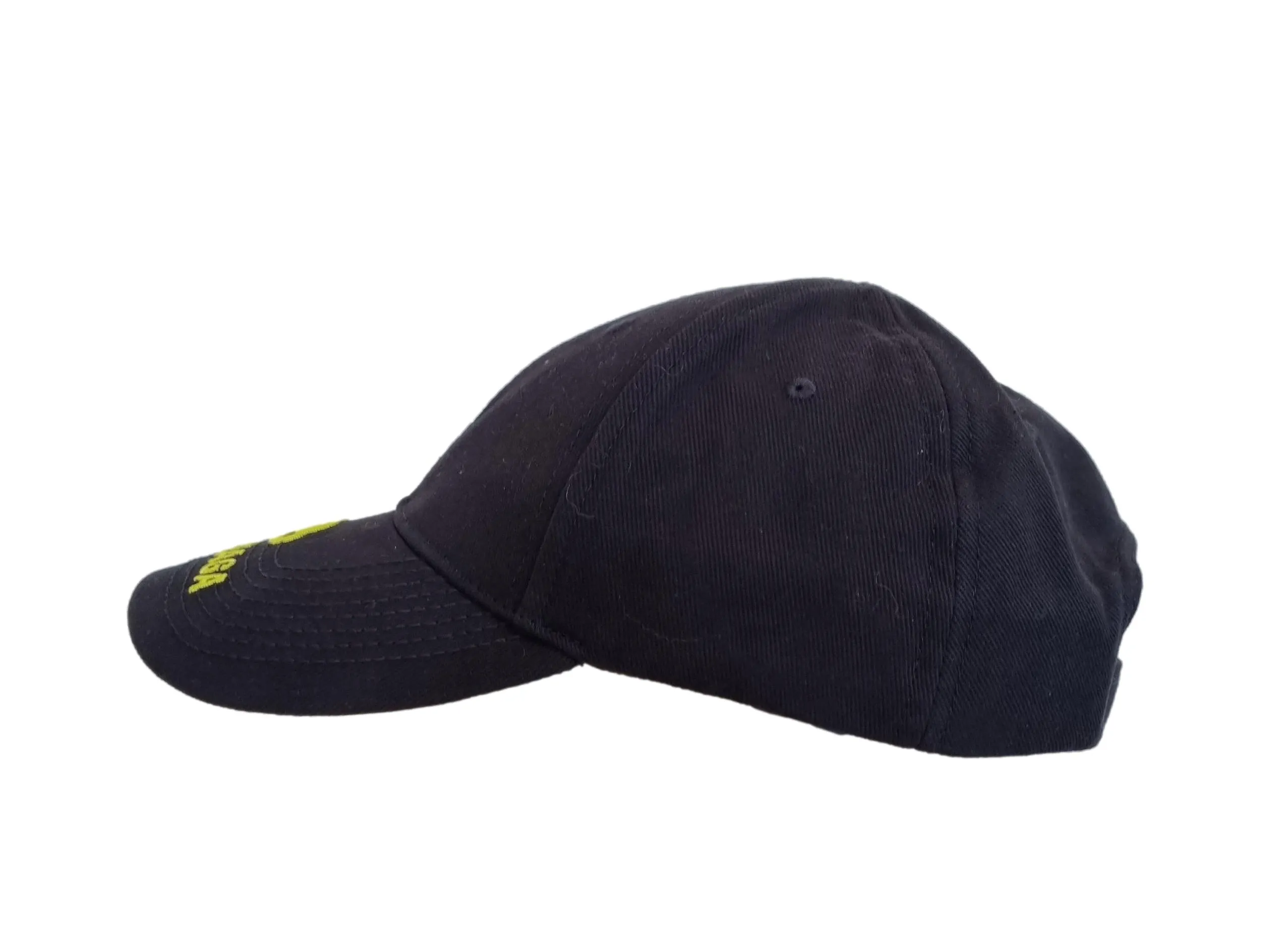 Gorra de béisbol Balenciaga BB para hombre talla L negro amarillo